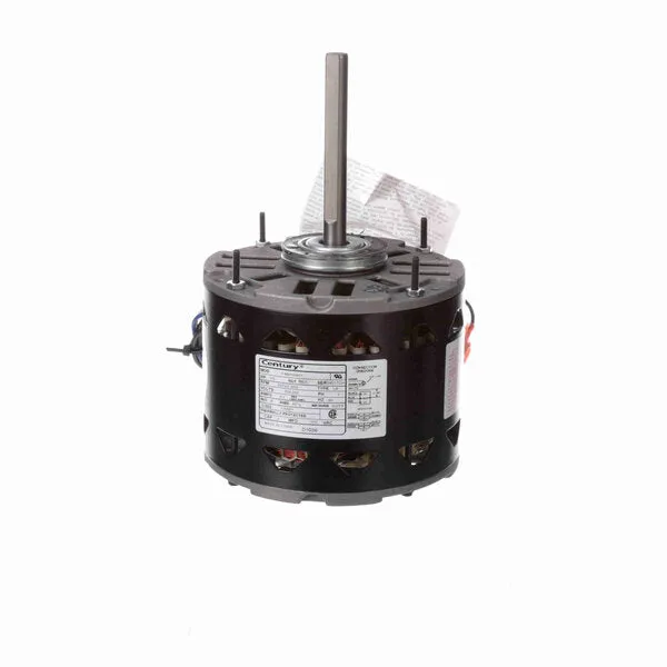 Century Direct Drive Motor, 1075 RPM, 1/3 HP, 208-230 V, 48 Frame, Open Air Over