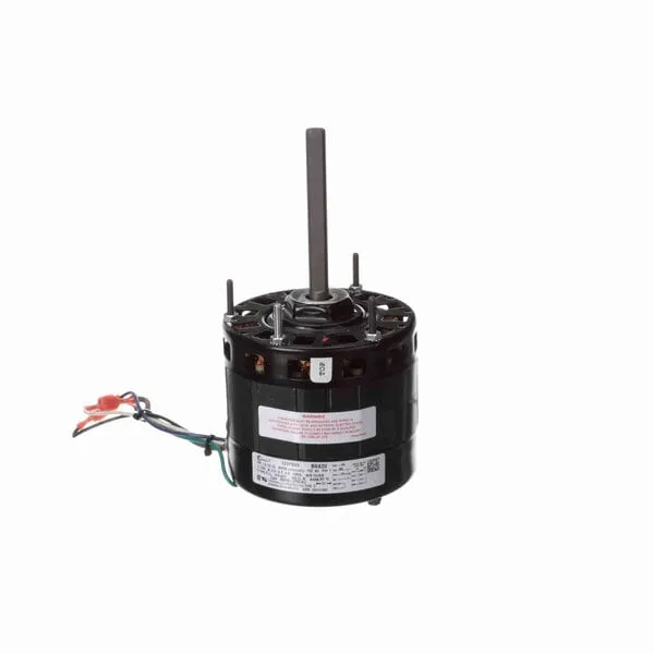 Century Direct Drive Motor, 1075 RPM, 1/4-1/5-1/6HP, 230 V, 42 Frame, Open Air Over