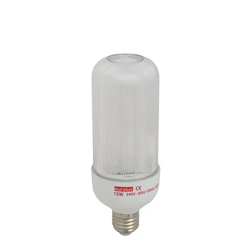 CFL Covered Bullet 3U E27 15w Cool White