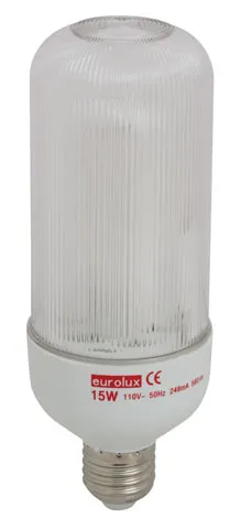 CFL Covered Bullet 3U E27 15w CW 110v