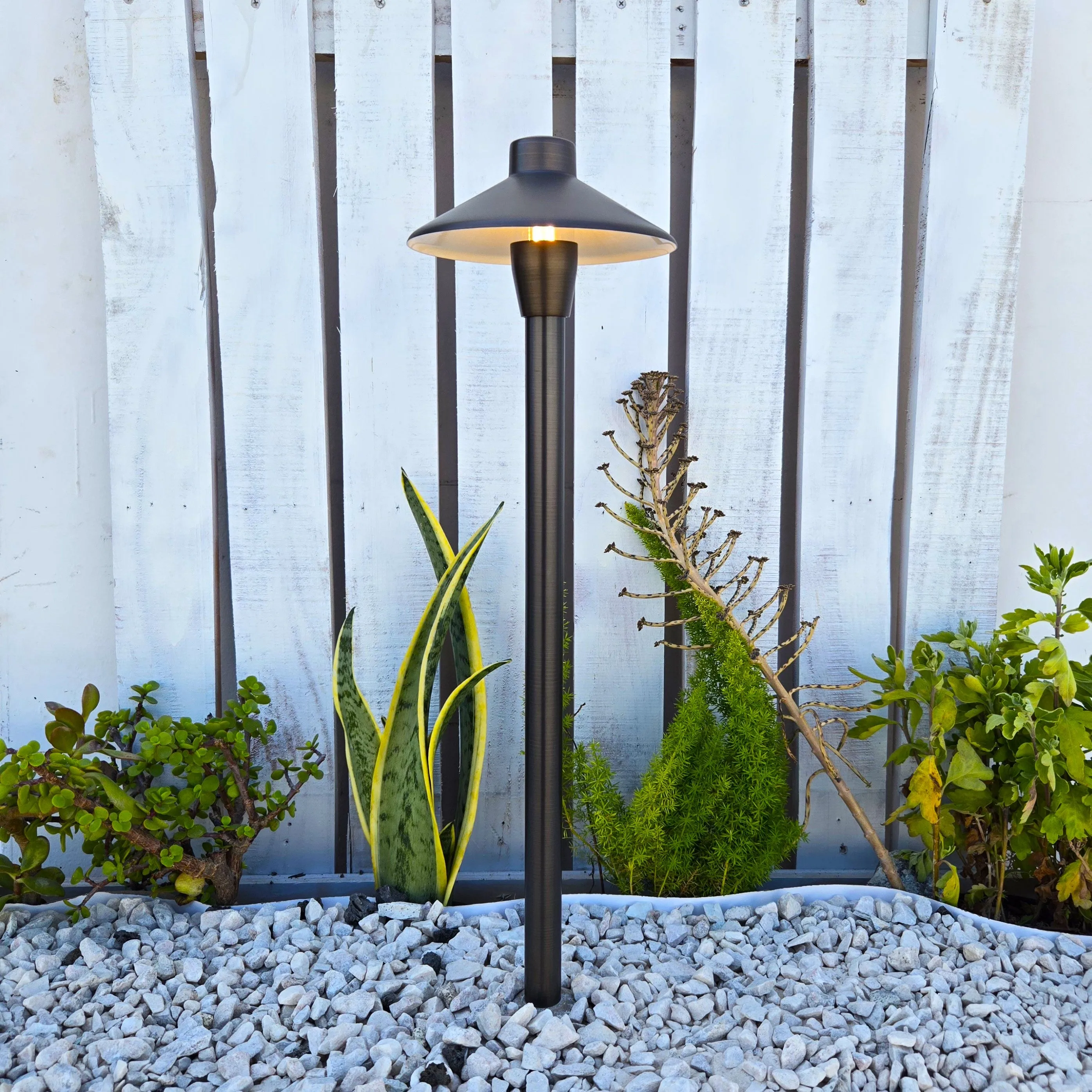 Chapelle Solid Cast Brass Pathway Light Natural Bronze