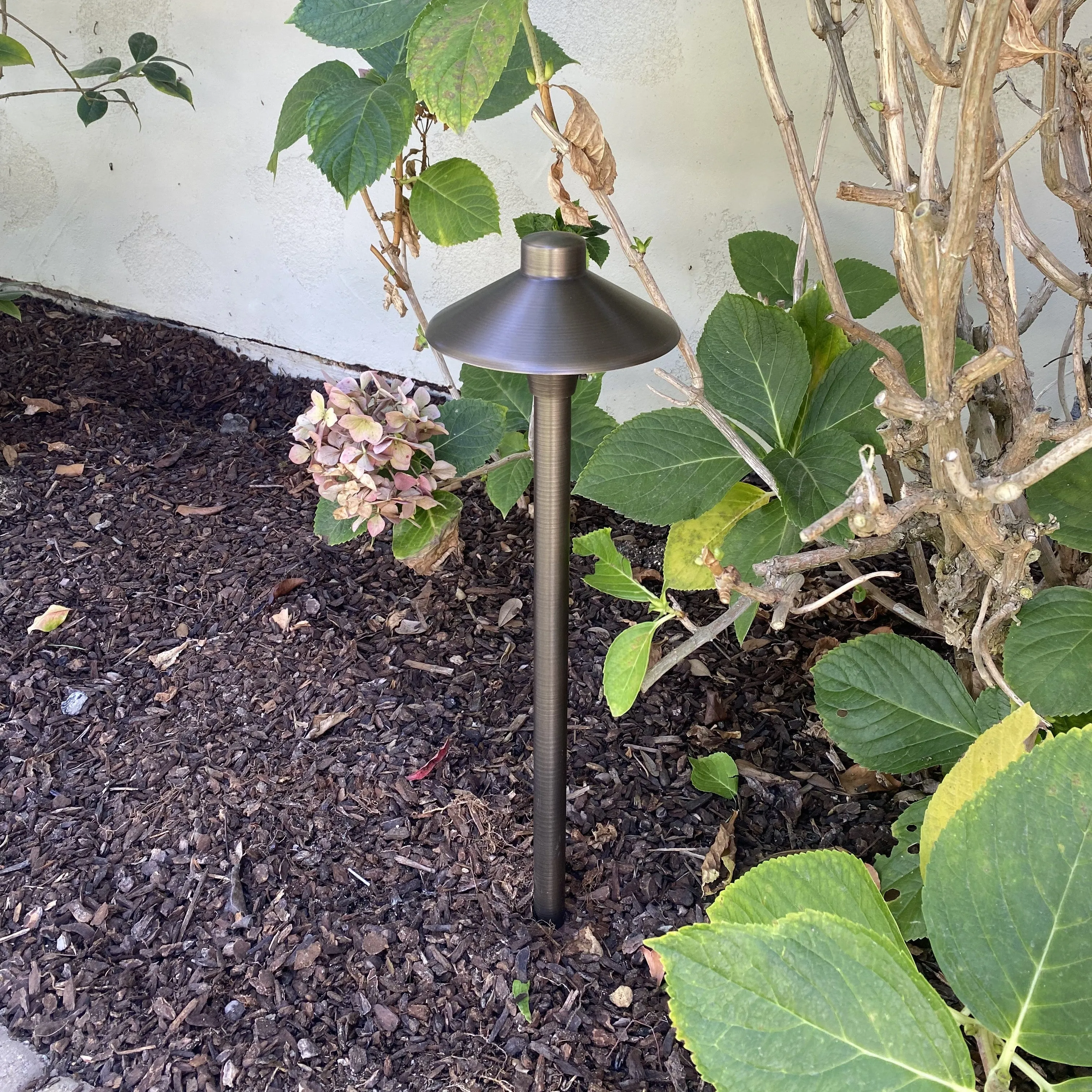 Chapelle Solid Cast Brass Pathway Light Natural Bronze