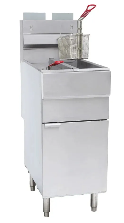 CHEFSRANGE GF120T - 10 10 LTR SLIMLINE TWIN TANK GAS FRYER (4 BURNER)