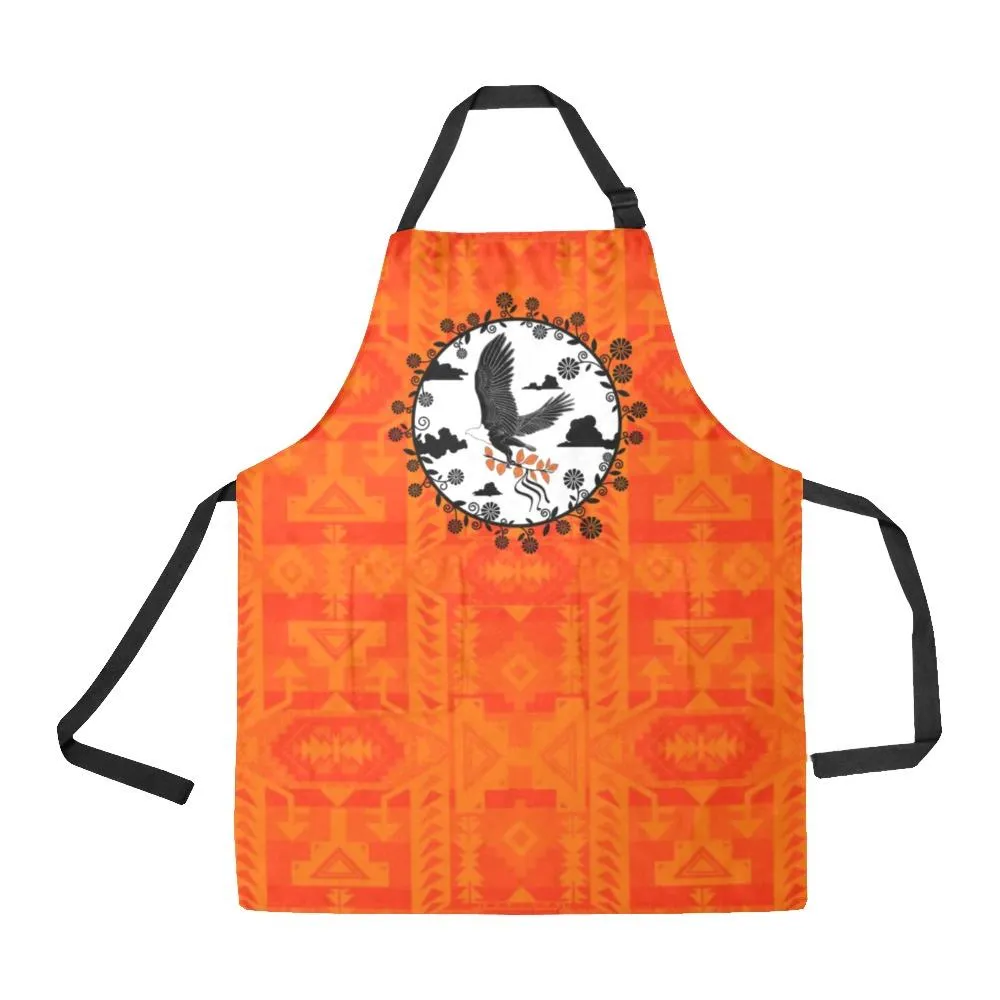 Chiefs Mountain Orange Carrying Their Prayers Apron