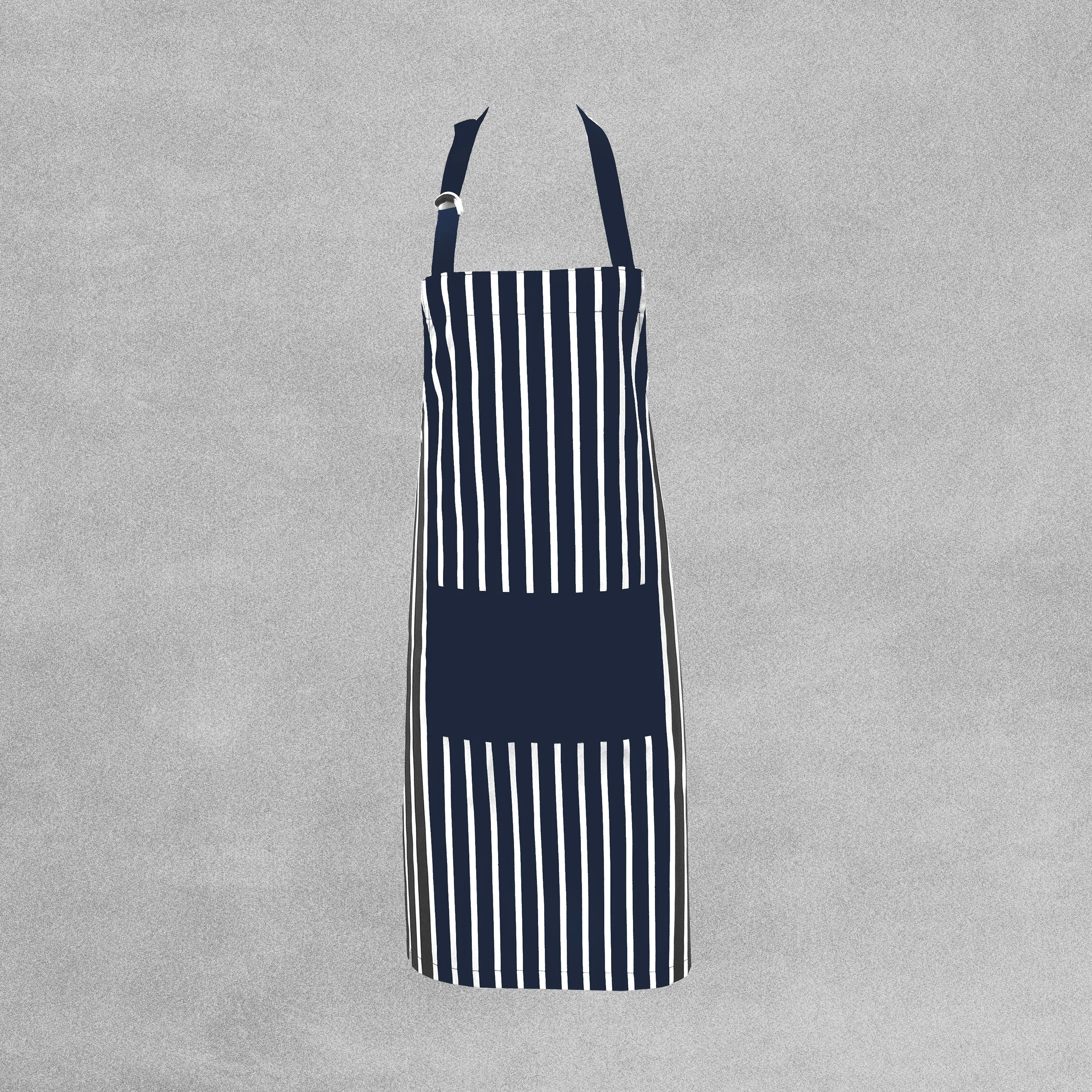 Clay Roberts Deluxe Collection Traditional Kitchen Apron - Blue Stripe