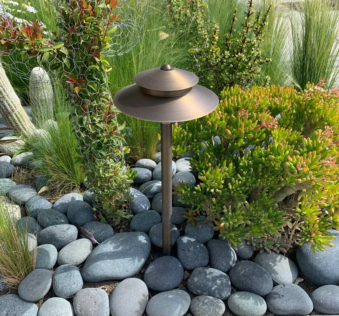 COMBO KIT V- Solid Cast Brass Outdoor Landscape Pathway & Spot Lighting