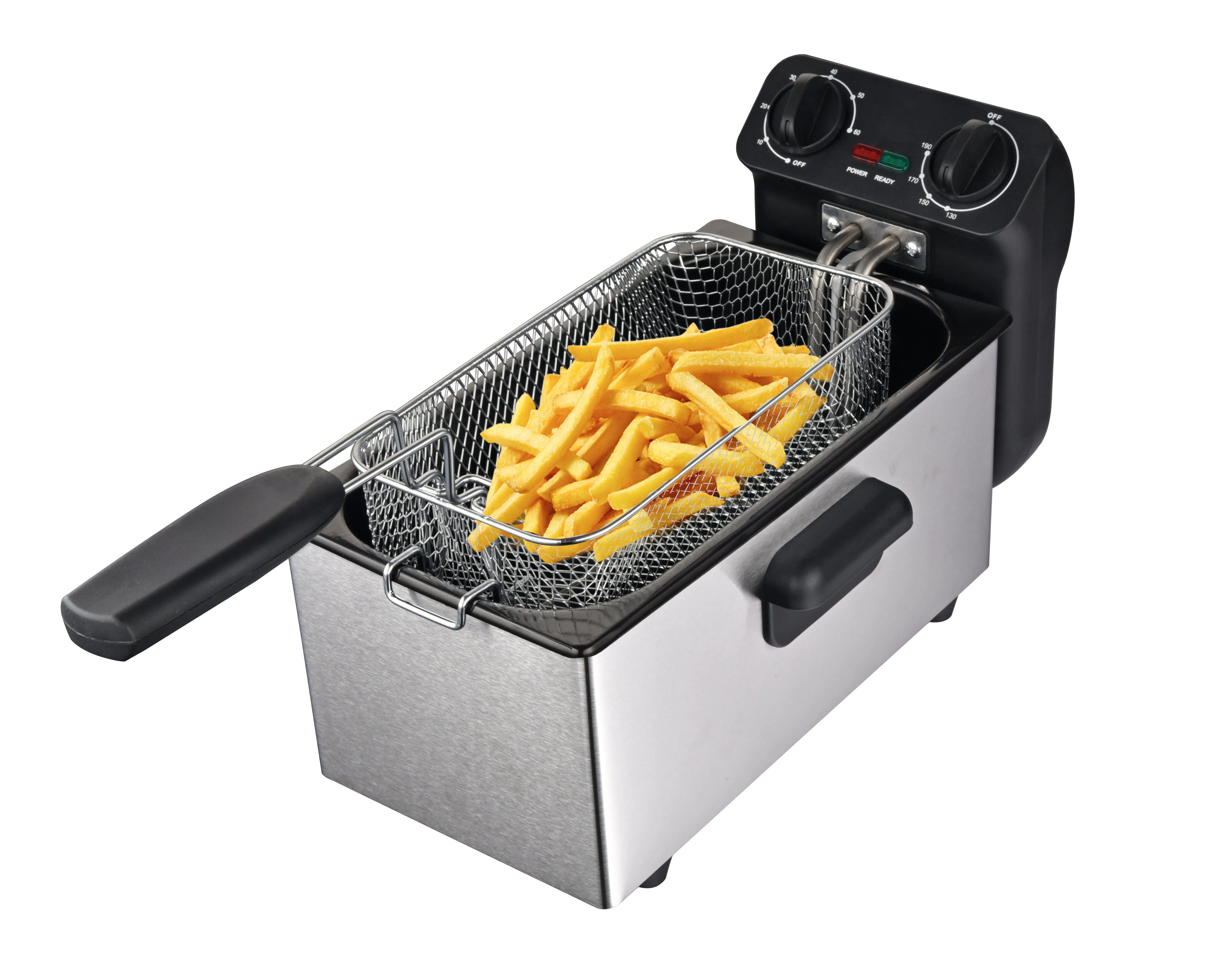 Coming Soon - Brentwood DF-730S 1500w 3L / 12-Cup Electric Stainless Steel Deep Fryer with Removable Basket, Enamel Pot, Adjustable Temperature, Lid with Viewing Window and Odor Free Filter