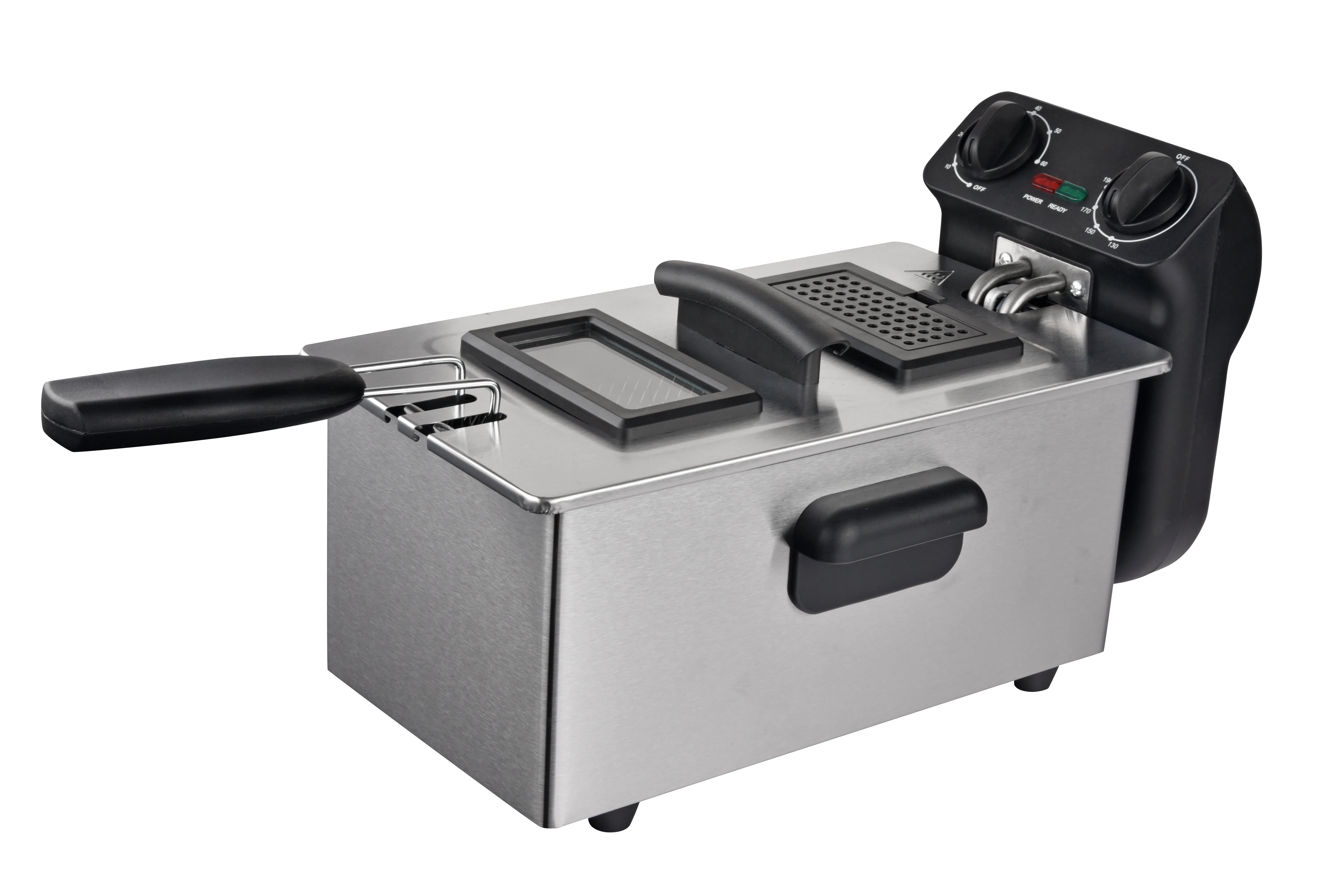 Coming Soon - Brentwood DF-730S 1500w 3L / 12-Cup Electric Stainless Steel Deep Fryer with Removable Basket, Enamel Pot, Adjustable Temperature, Lid with Viewing Window and Odor Free Filter