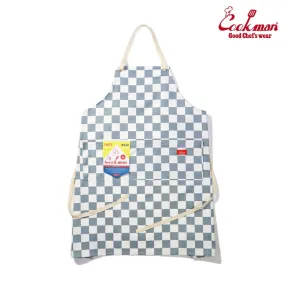 Cookman Wide Pocket Apron - Checker : Gray