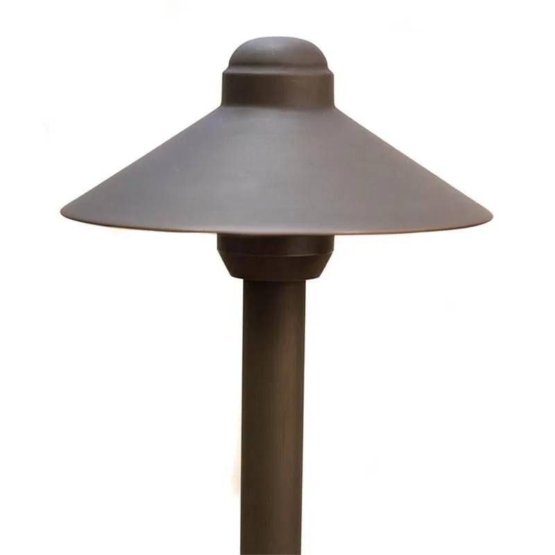 CopperMoon CM.6014 12V Copper 6" Path Light Top, 10.75" X 3/4" Copper Stem With Stake