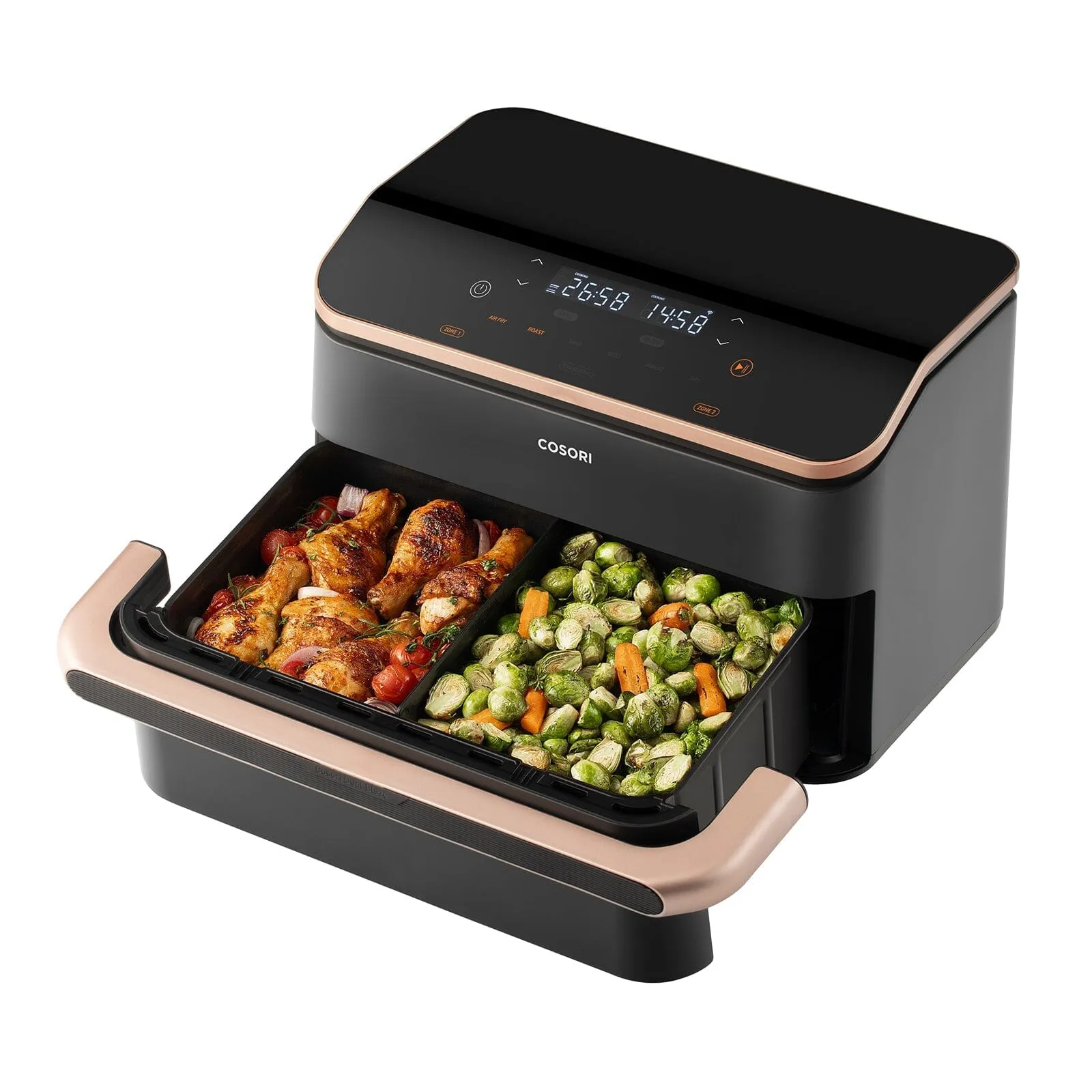 Cosori Dualblaze Smart TwinFry 10 Litre (5Ltr   5 Ltr) Air Fryer