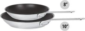 Cristel 1826 Collection - 2 Pc. Non-Stick Frying Pans