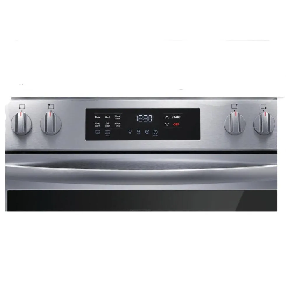 D2C Frigidaire 30'' Front Control Gas Range with Convection Bake - 5 Burners