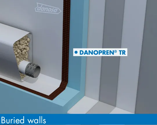 DANOPREN TR XPS 300 Rigid Extruded Polystyrene 1250mm x 600mm x 60mm