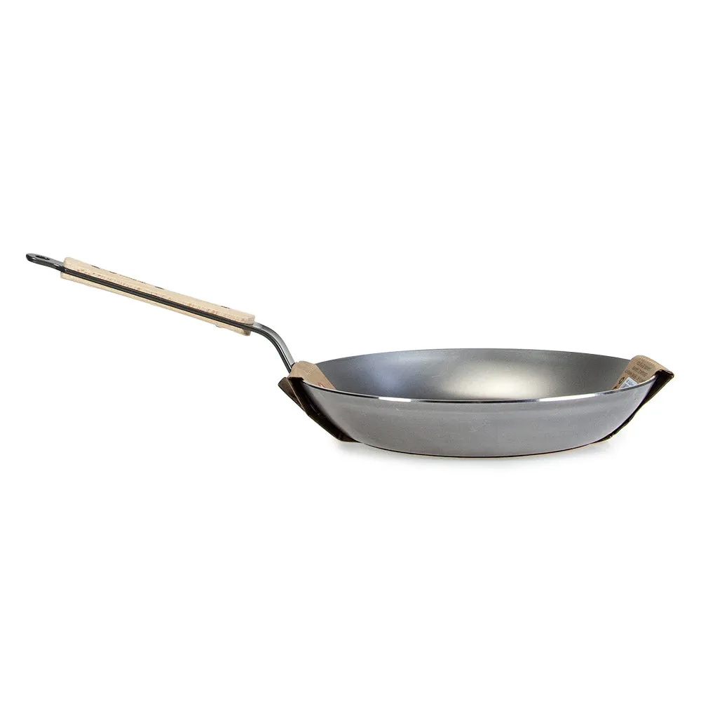 De Buyer Mineral B Element Frypan with Wood Handle