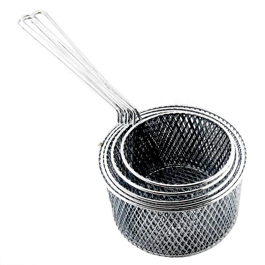 Deep Fryer Basket - Round - Set of 5 - S to XXL