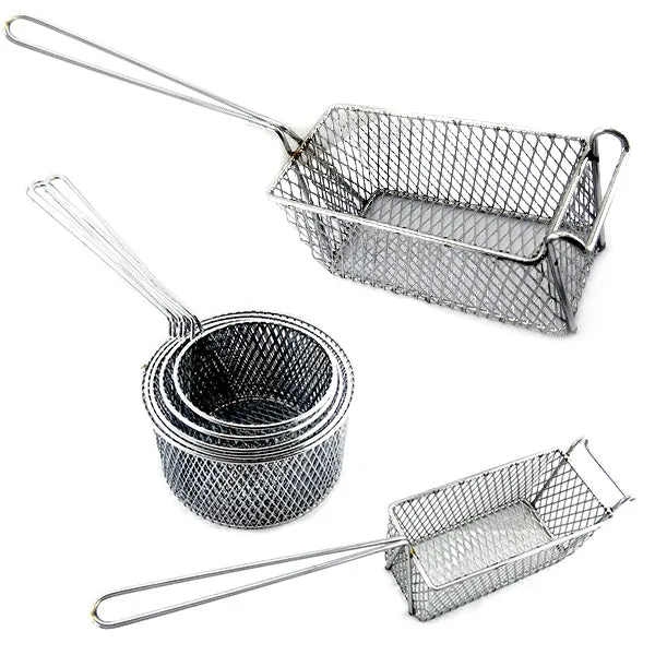 Deep Fryer Basket - Round - Set of 5 - S to XXL