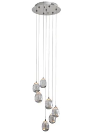 Dew Drop 7Lt Pendant 350Mm Chrome