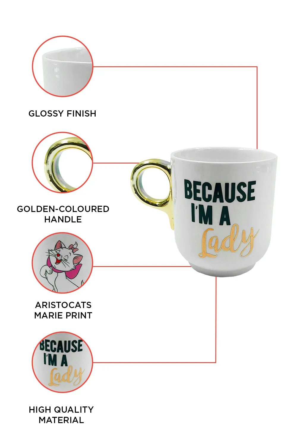 Disney Aristocats Marie Because I'm a lady Mug