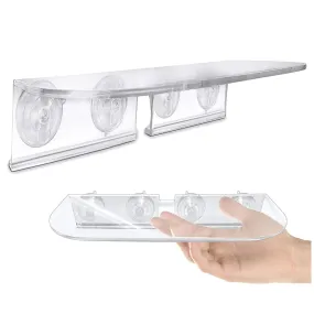 Double Veg Ledge - Window Shelf For Plants, Clear Acrylic Shelves - Suction Cup Indoor