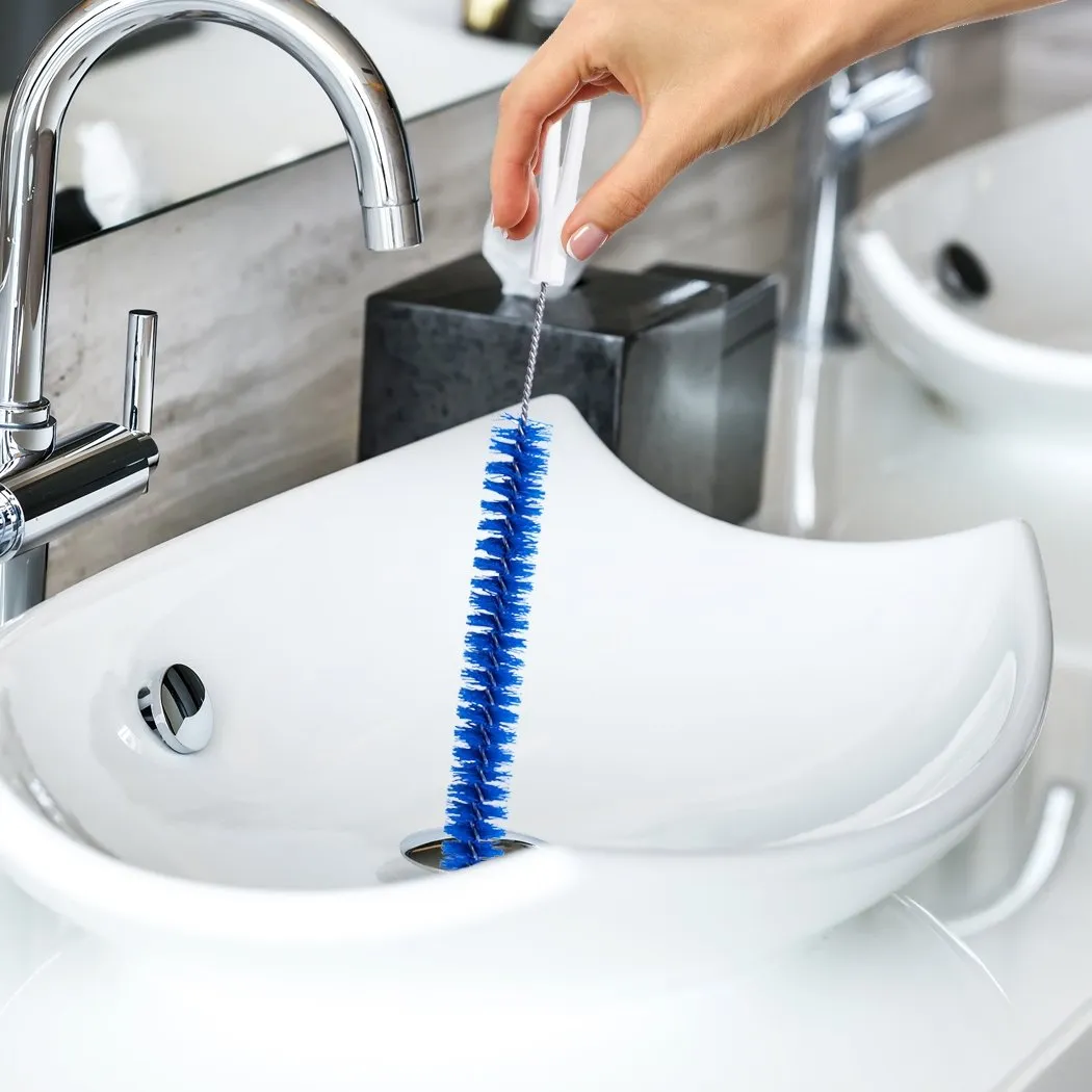 Drain Cleaner Brush - Flexible Thin Long Brush For Clog Free Sinks, Bathtubs & Shower Drains