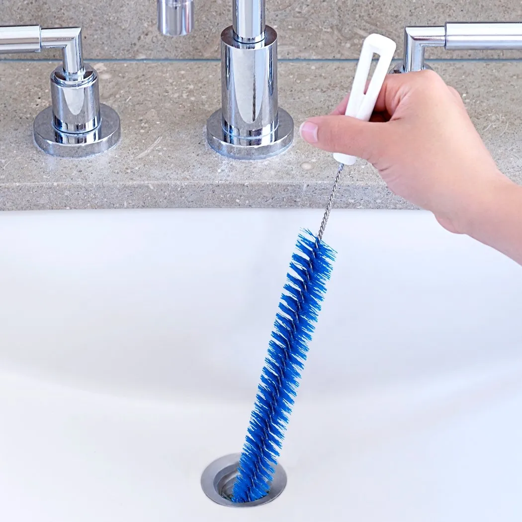 Drain Cleaner Brush - Flexible Thin Long Brush For Clog Free Sinks, Bathtubs & Shower Drains