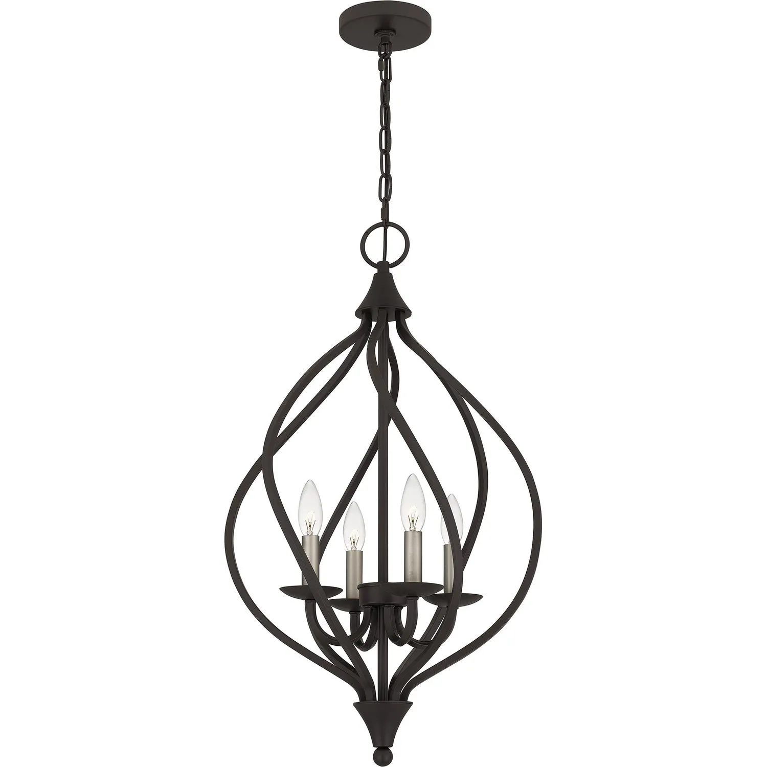 Dupont 4-Light Pendant in Old Bronze