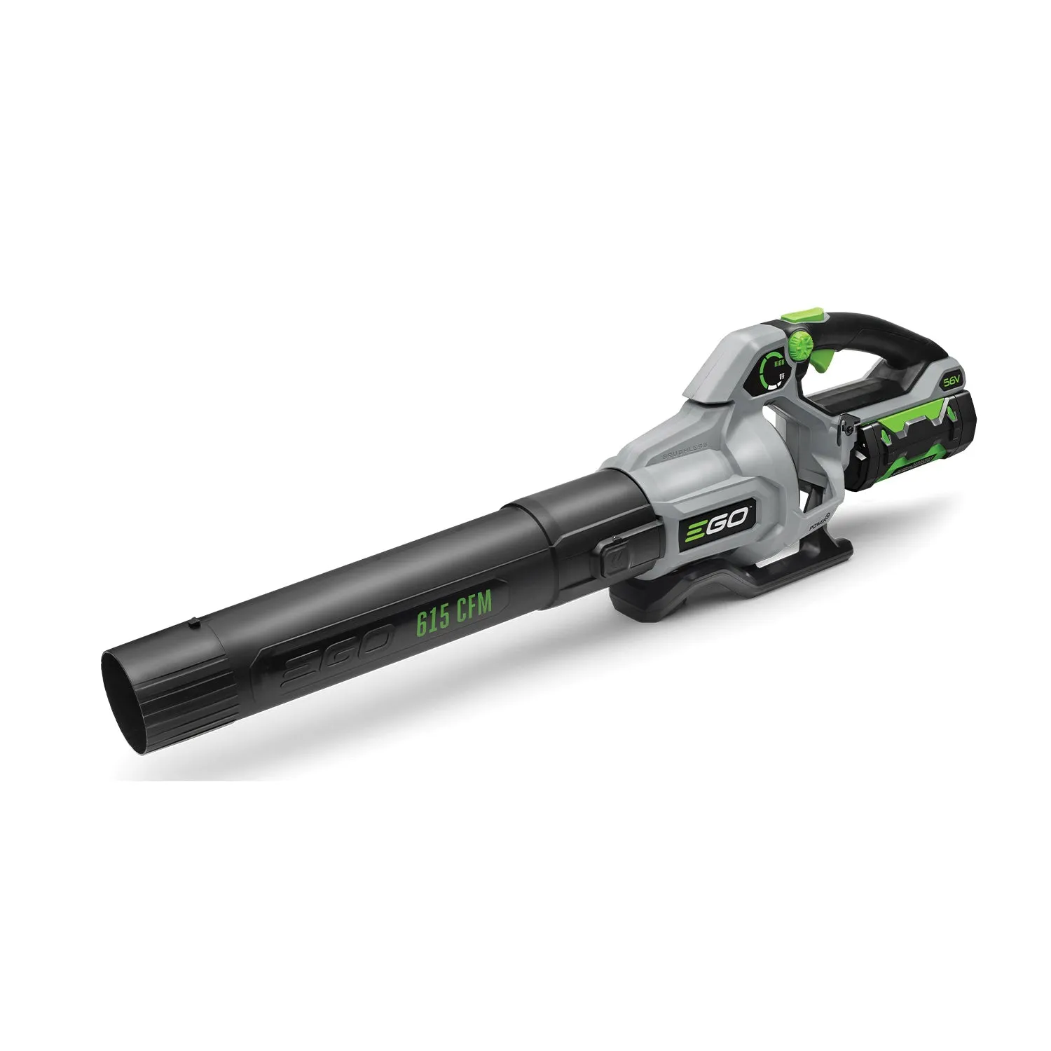 EGO LB6150 Cordless Leaf Blower, 2.5 Ah, 56 V Battery, Arc-Lithium Battery, 200 to 480 cfm Air, 75 min Run Time