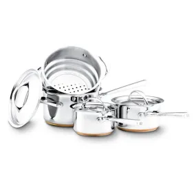 Essteele Per Vita - 4 Piece Set 14/18/20cm Saucepans   Steamer