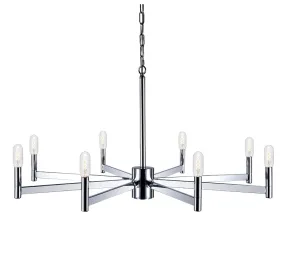 Euryale Chrome 8 Light Chandelier