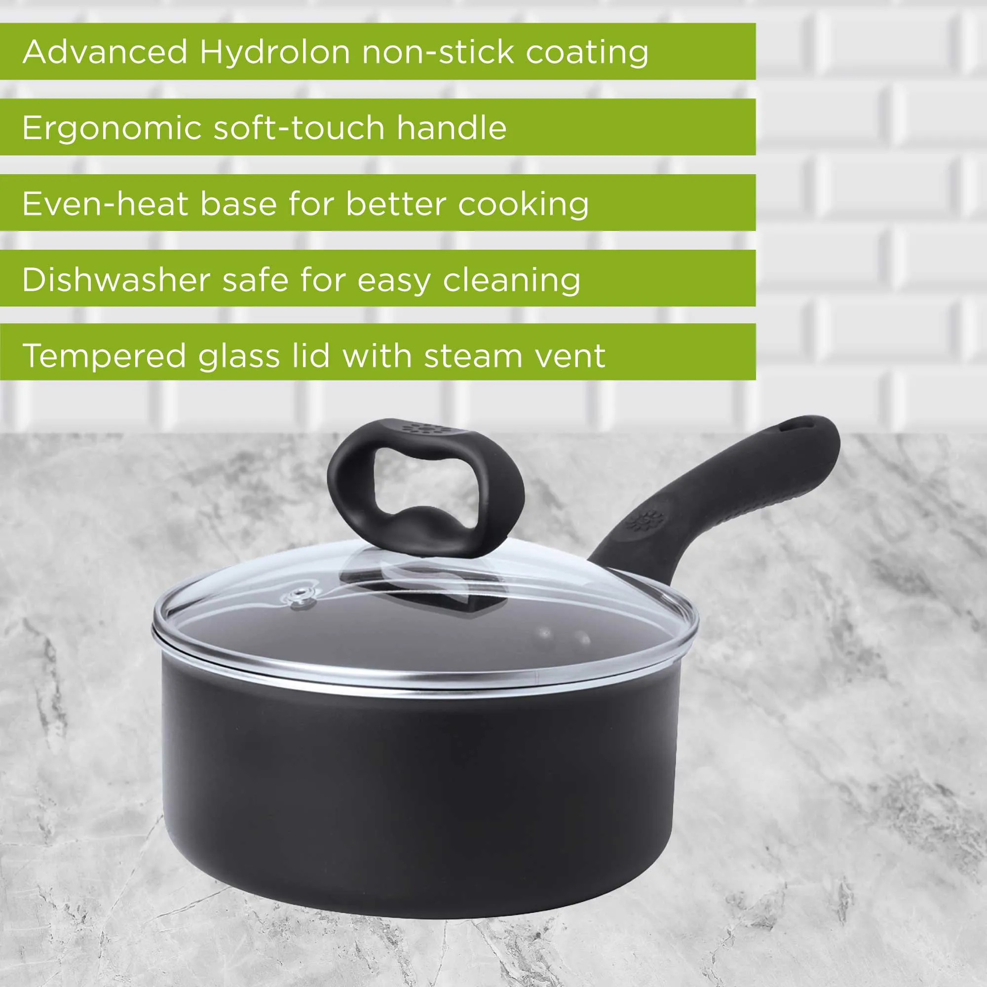 Evolve Saucepan With Glass Lid - Ecolution