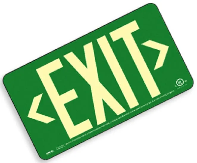 EXIT Sign, Centurion 100, Double Sided w/T-Bar Mount Bracket