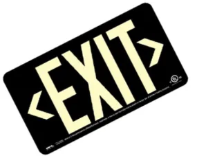 EXIT Sign, Centurion 100, Single Sided, w/T-Bar Mount Bracket