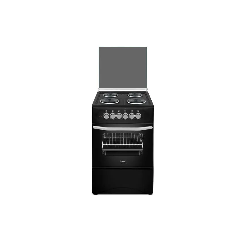 Ferre 50Cm 4 Electric Burner Electric Oven - Black