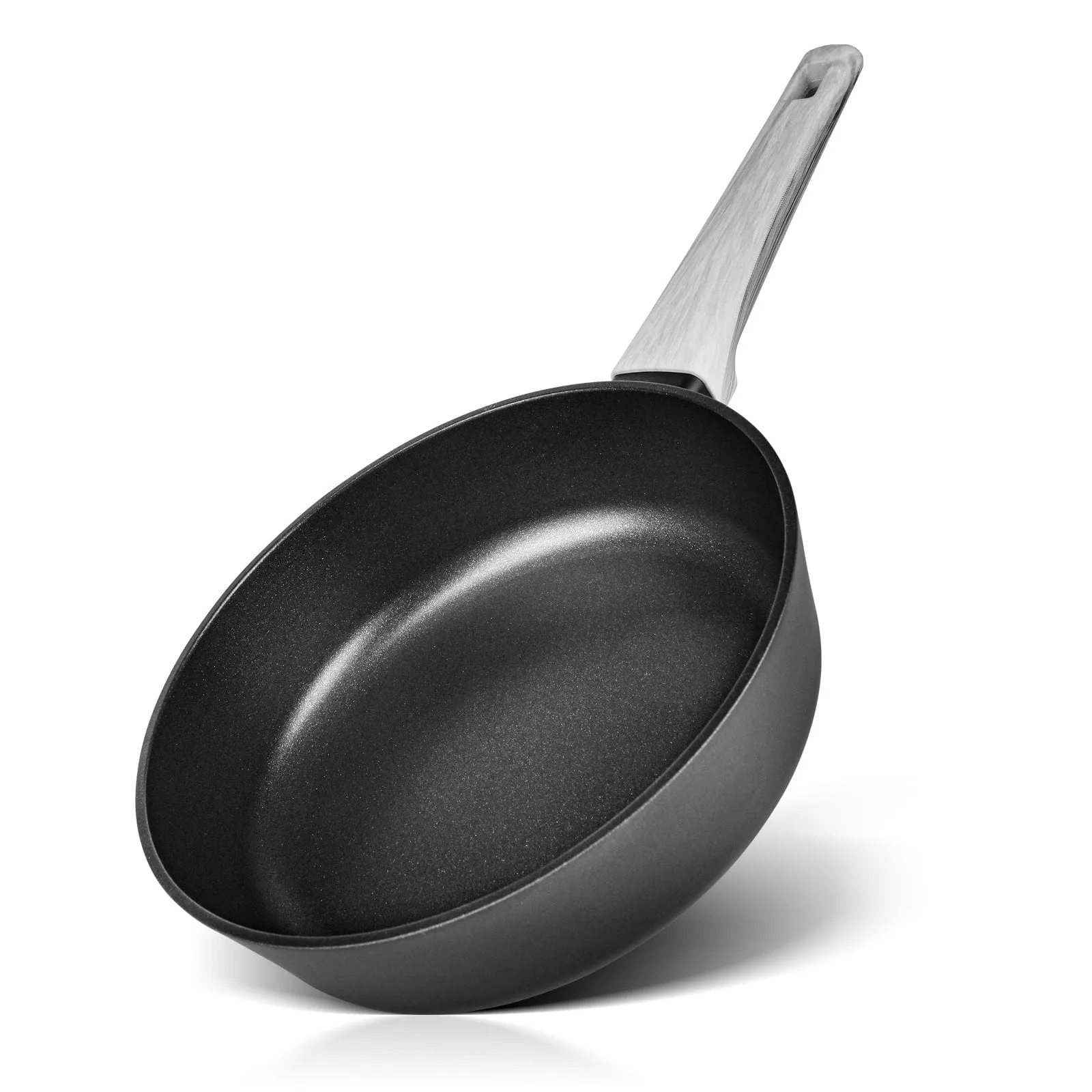 Fissman Deep Frying Pan Aluminum Coating Mira Series Black/Grey 24cm