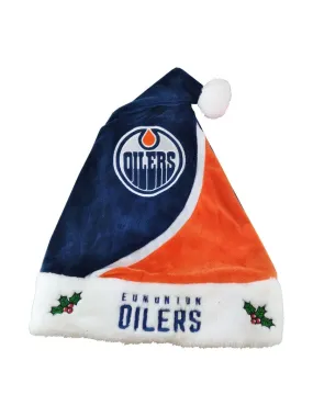 FOCO NHL Edmonton Oilers Colorblock Santa Hat