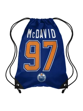 FOCO NHL Edmonton Oilers Connor McDavid Drawstring Sack Pack Bag