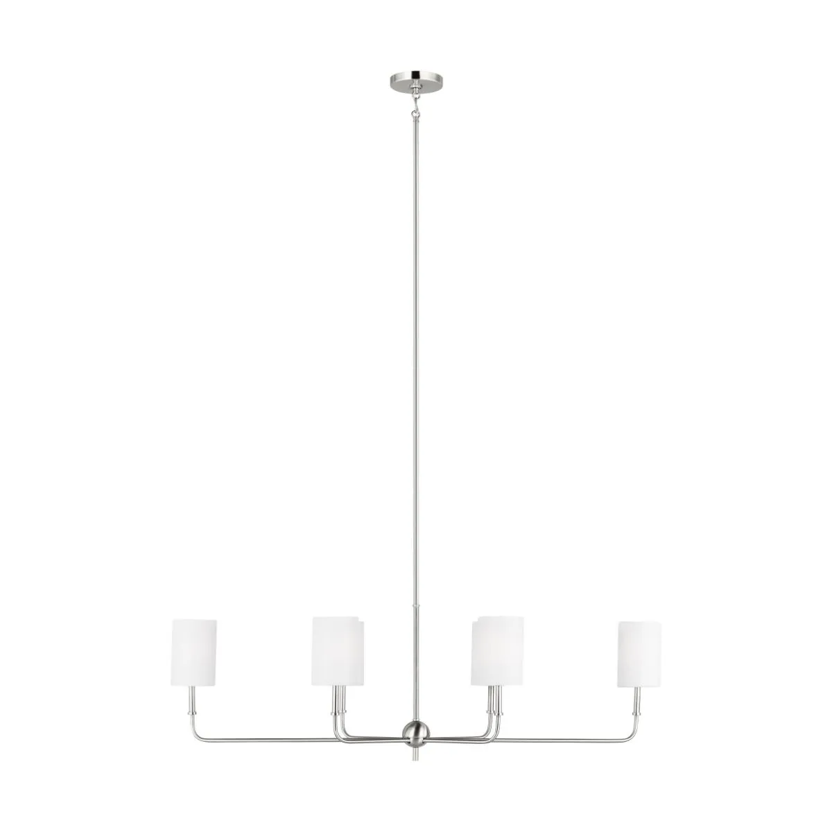 Foxdale 6 Lights LED Chandelier Brushed Nickel finish