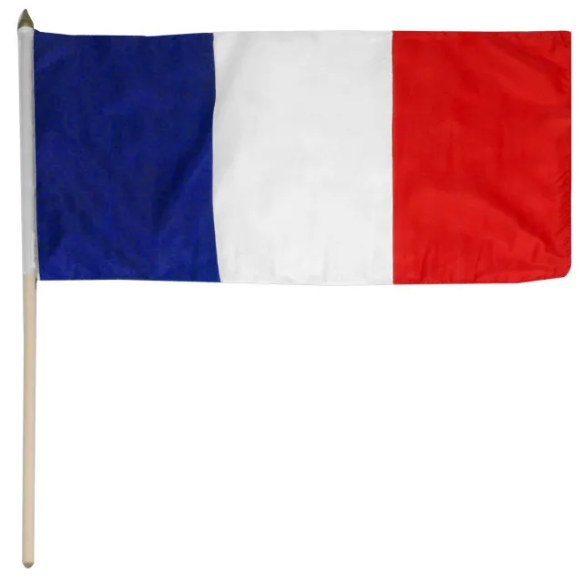 France 12x18 Car Flag