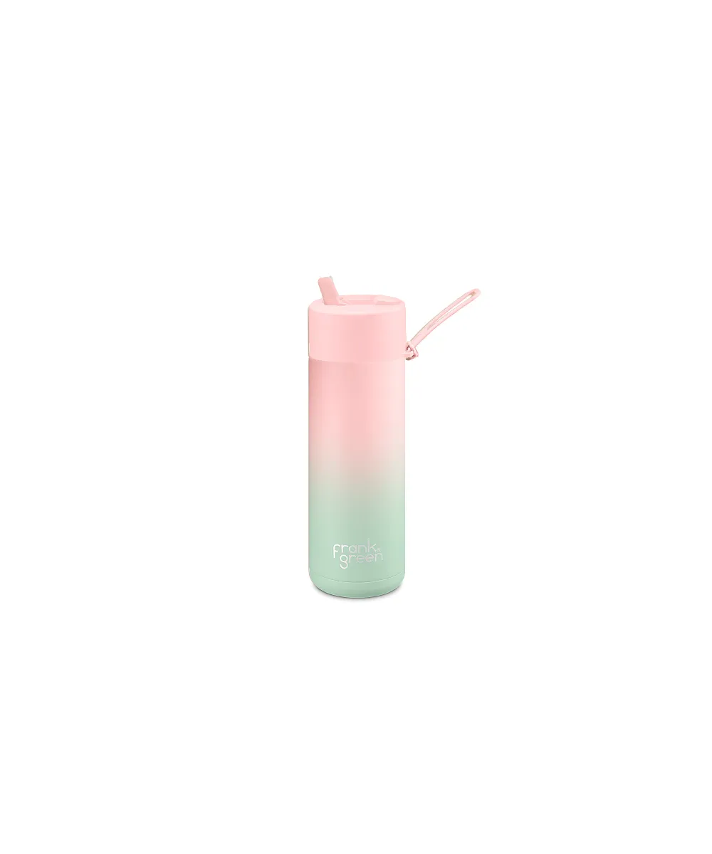 Frank Green Gradient Reusable Ceramic Bottle 595ml (Blushed/Mint Gelato)