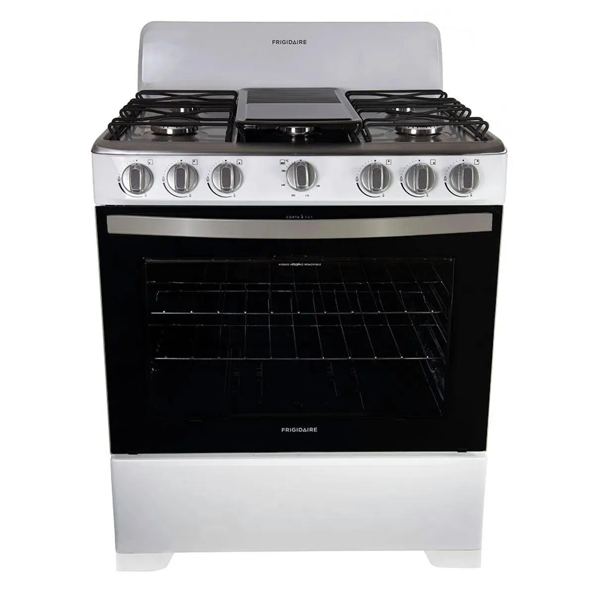 Frigidaire 30” 6 Burners Gas Range - White