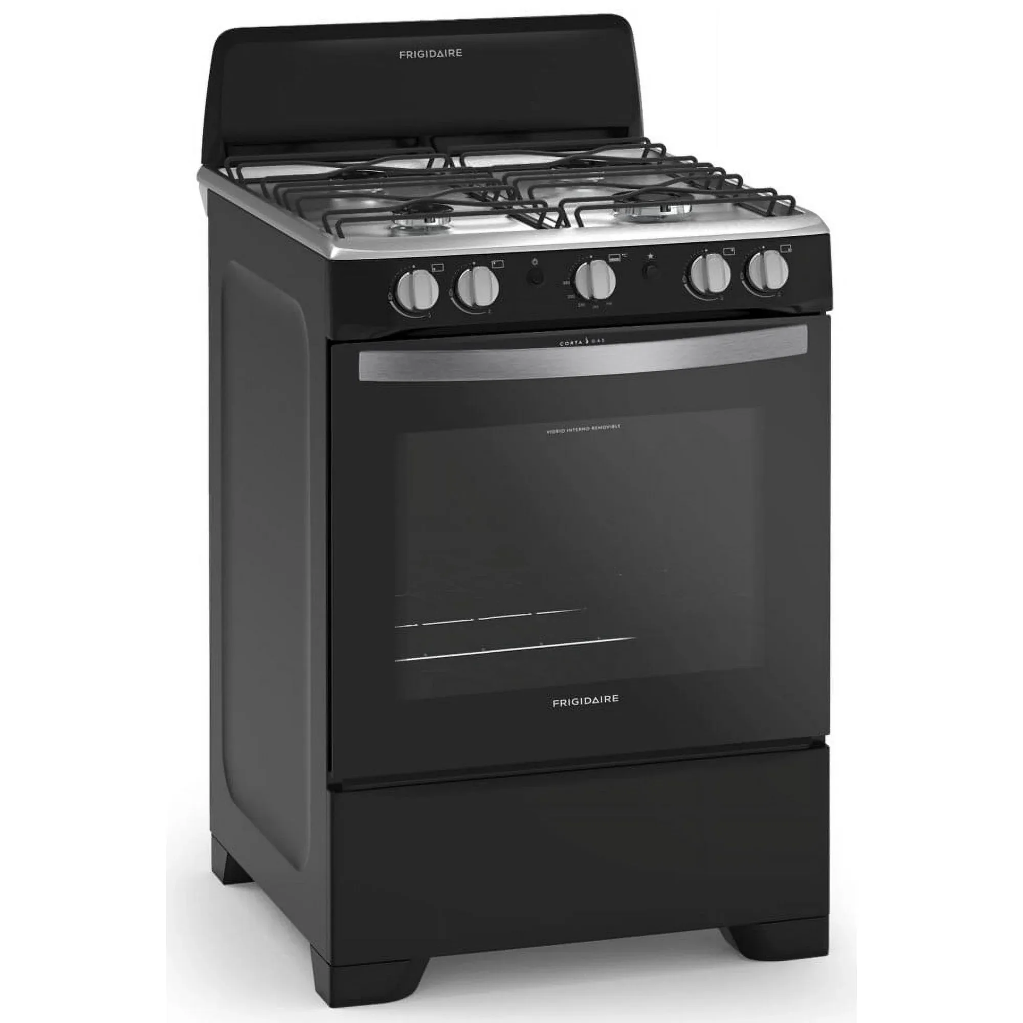 Frigidaire Gas Range 24" 4 Burners in Black