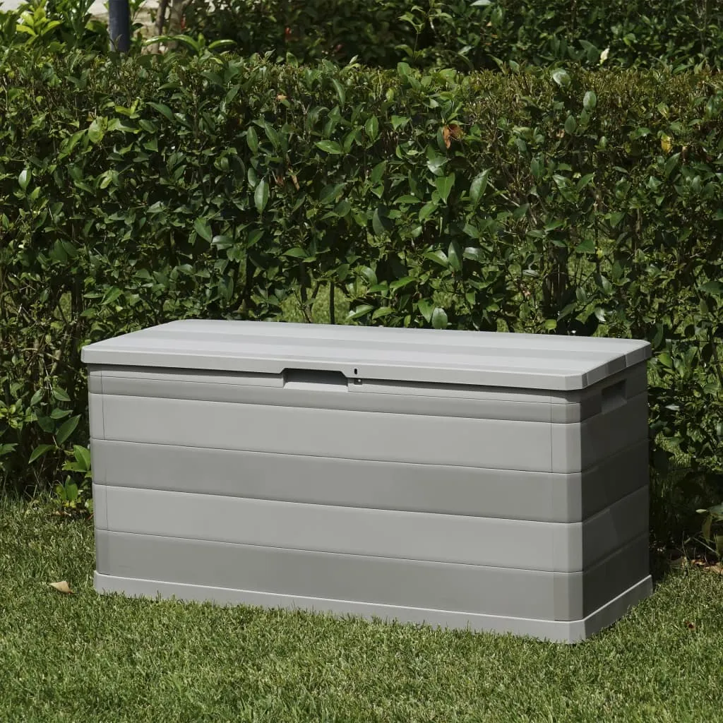 Garden Storage Box Grey 117x45x56 cm