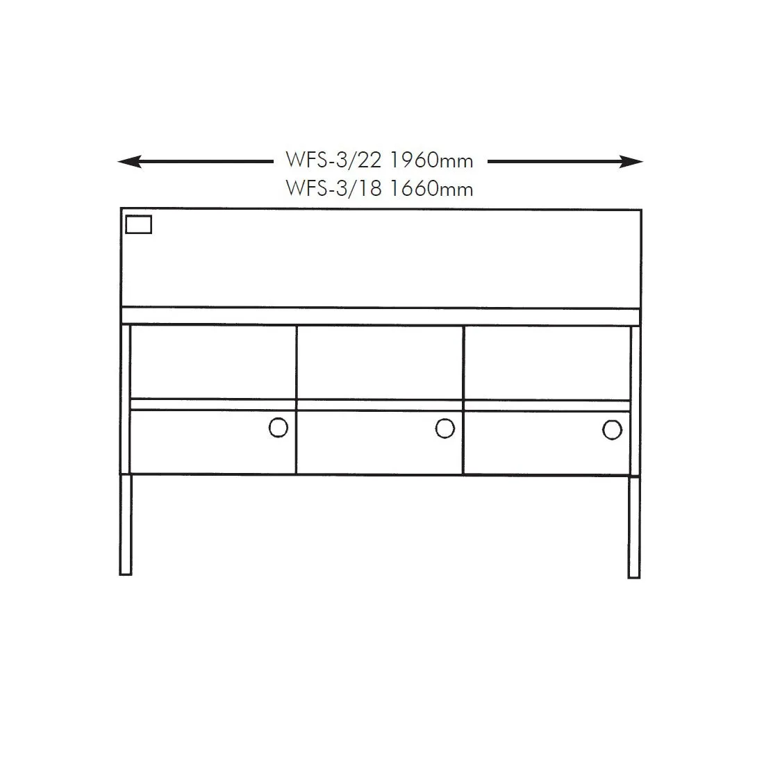 Gas Fish and Chips Fryer Three Fryer - WFS-3/22