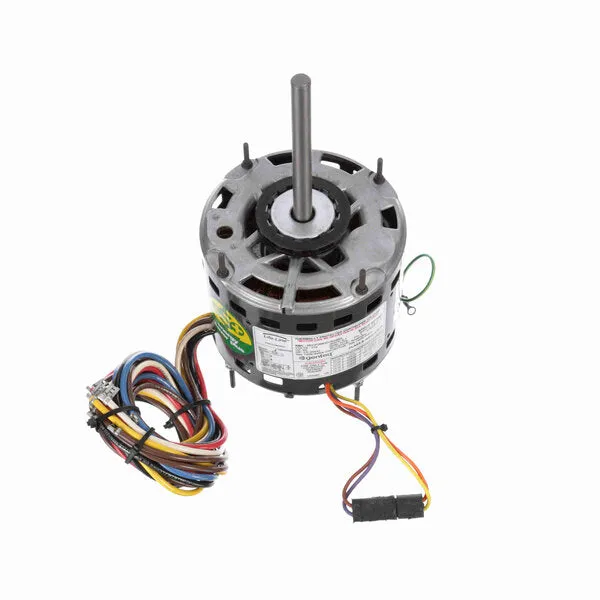 Genteq Direct Drive Motor, 1075 RPM, 1/2 HP, 115 V, 48 Frame, Open Air Over