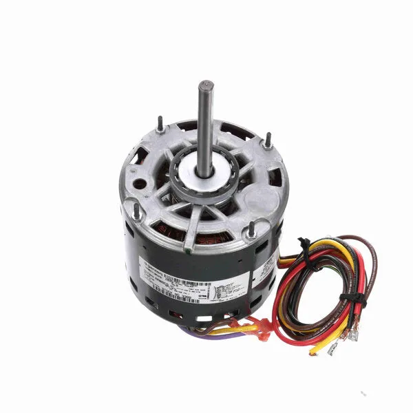 Genteq Direct Drive Motor, 1075 RPM, 1/2 HP, 208-230 V, 48 Frame, Open Air Over