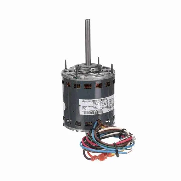 Genteq Direct Drive Motor, 1075 RPM, 1/3 HP, 115 V, 42 Frame, Open Air Over