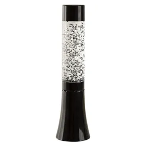 Glitter Multi Coloured Lamp Black Base