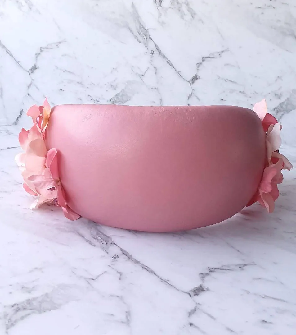 Hayley - Pink Bandeau Headpiece