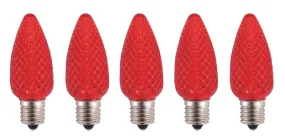 Hometown Holidays 24992 Bulb, Intermediate Lamp Base, LED Lamp, Crystal Red Light :BX25: QUANTITY: 1